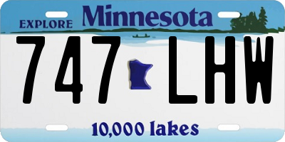 MN license plate 747LHW