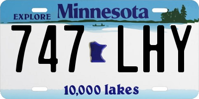 MN license plate 747LHY