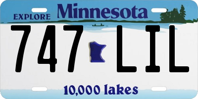 MN license plate 747LIL