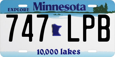 MN license plate 747LPB