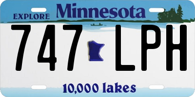 MN license plate 747LPH