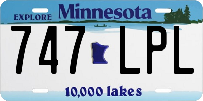 MN license plate 747LPL