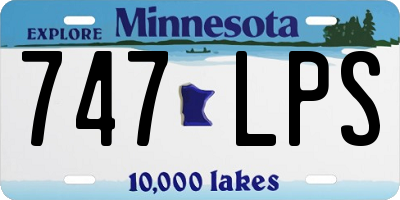 MN license plate 747LPS