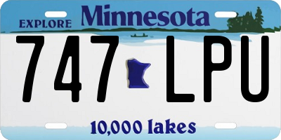 MN license plate 747LPU
