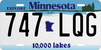 MN license plate 747LQG