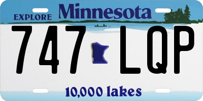 MN license plate 747LQP