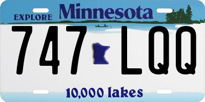 MN license plate 747LQQ