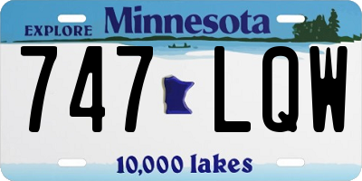 MN license plate 747LQW