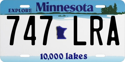 MN license plate 747LRA
