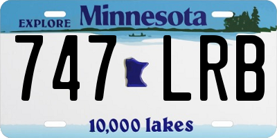 MN license plate 747LRB