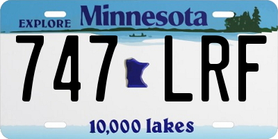 MN license plate 747LRF