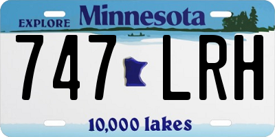 MN license plate 747LRH