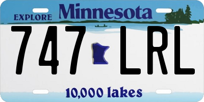 MN license plate 747LRL