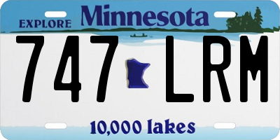 MN license plate 747LRM