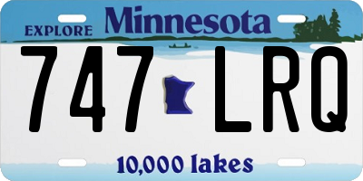 MN license plate 747LRQ