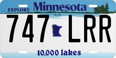 MN license plate 747LRR