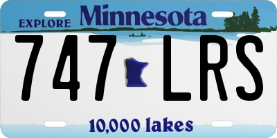 MN license plate 747LRS