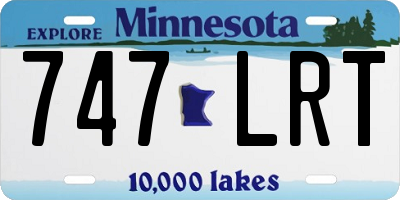 MN license plate 747LRT