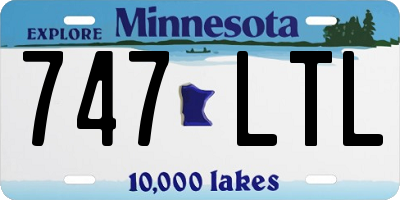 MN license plate 747LTL