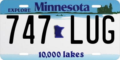 MN license plate 747LUG