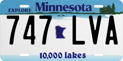 MN license plate 747LVA