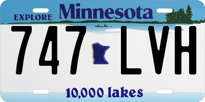 MN license plate 747LVH