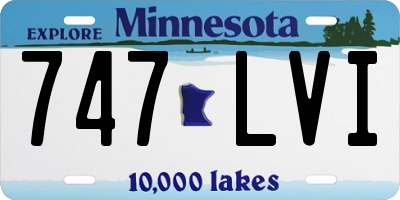 MN license plate 747LVI