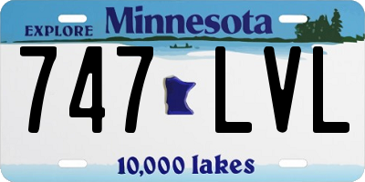 MN license plate 747LVL