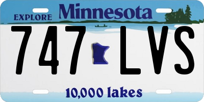 MN license plate 747LVS