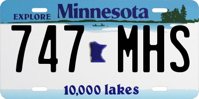 MN license plate 747MHS
