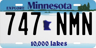 MN license plate 747NMN