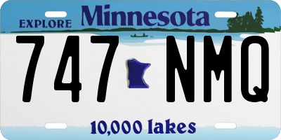 MN license plate 747NMQ
