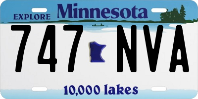 MN license plate 747NVA