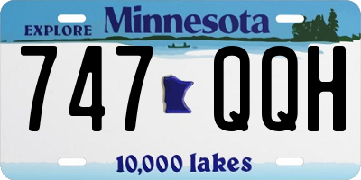 MN license plate 747QQH