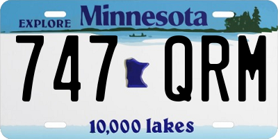 MN license plate 747QRM