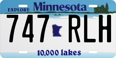 MN license plate 747RLH