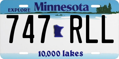 MN license plate 747RLL