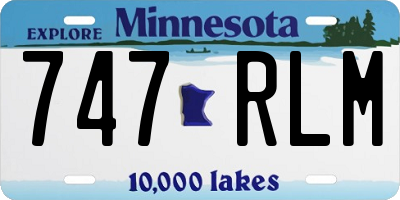 MN license plate 747RLM