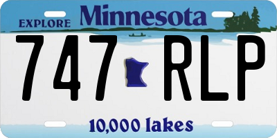 MN license plate 747RLP