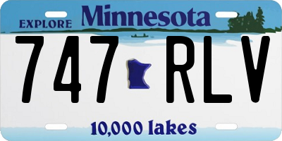 MN license plate 747RLV