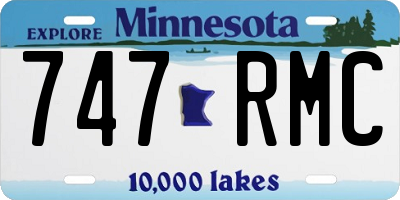 MN license plate 747RMC