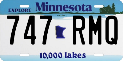 MN license plate 747RMQ