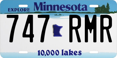 MN license plate 747RMR