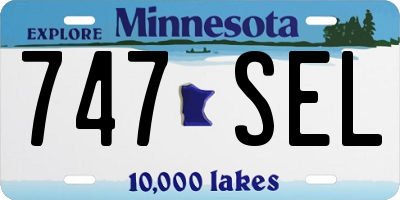 MN license plate 747SEL