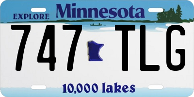 MN license plate 747TLG