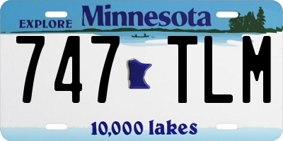 MN license plate 747TLM