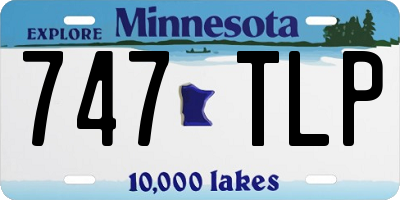 MN license plate 747TLP