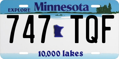 MN license plate 747TQF
