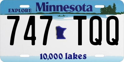 MN license plate 747TQQ