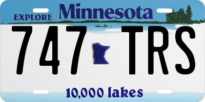 MN license plate 747TRS